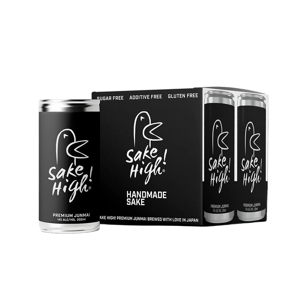 Sake High! Handmade Junmai Sake 4 cans