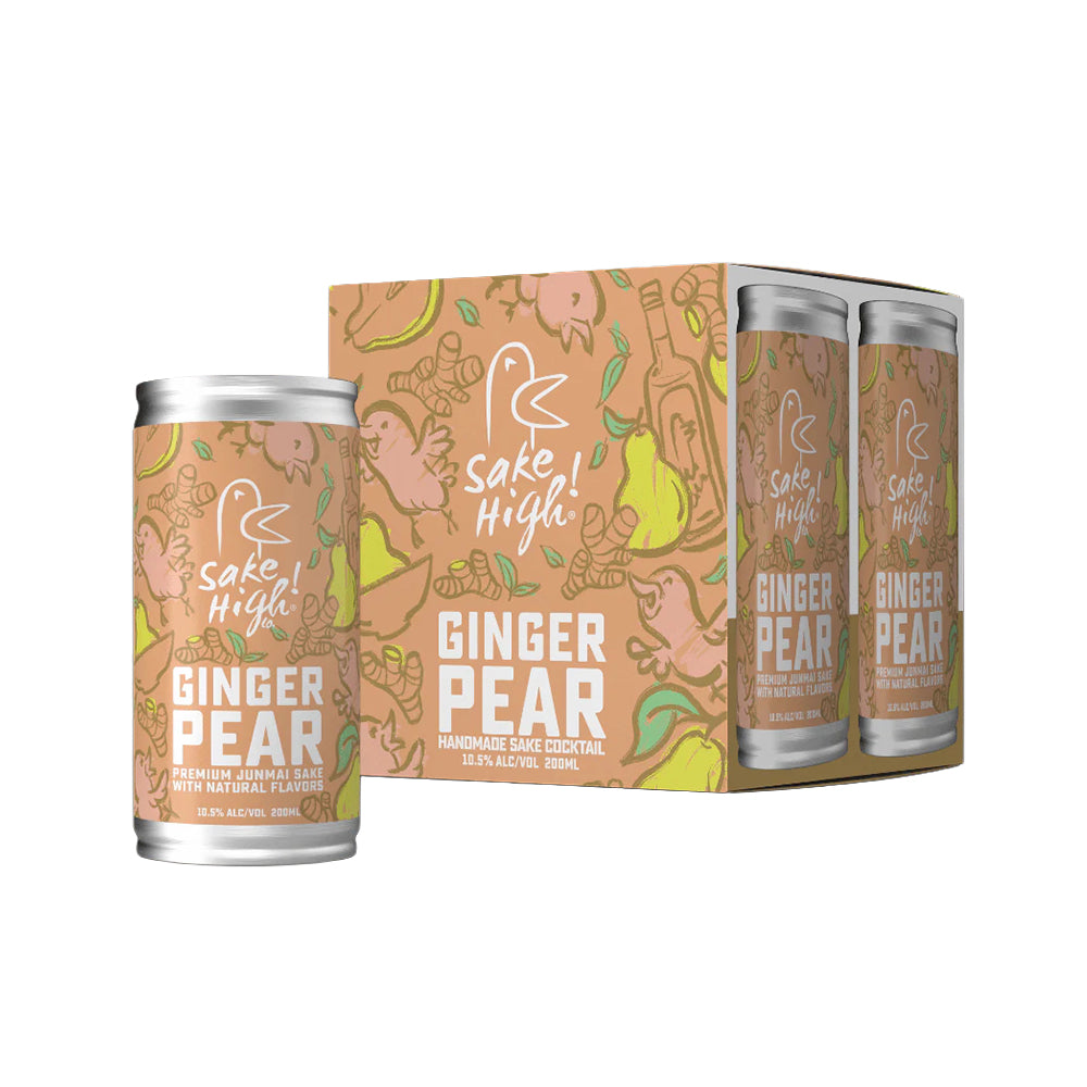 070 Sake High! Ginger Pear Spiked Tea (4 can set)