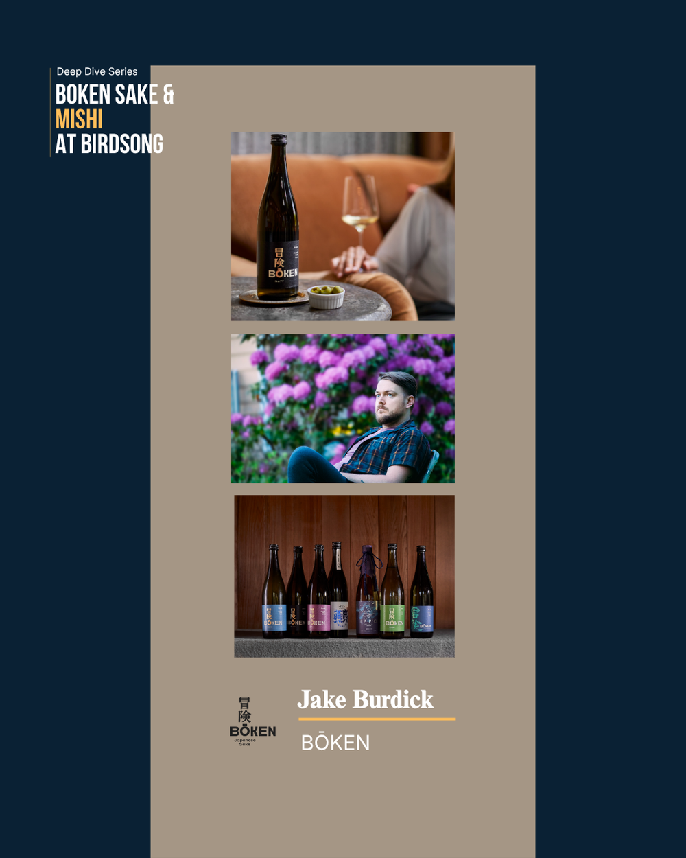 Deep Dive Series: BŌKEN Sake & Mishi at Birdsong